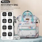 StarAndDaisy Baby Diaper Bag for Mother Travel/Diaper Bags for Mother for Travel with Laptop Pocket, Multi Compartments, Insulated Bottle Pockets, Waterproof, Ultra soft fabric - White - Fast Shipping to USA & Canada - Image 3