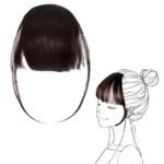 Temperia Front Fake Bangs Hair Extensions For Women - clip on Side curtain bangs fringes hair extensions - Cute Hair Accessories for Women & Girls - Natural Brown - (Pack of 1) - Fast Shipping to USA & Canada