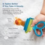 Mee Mee Advanced Fruit & Food Nutritional Baby Feeder | Safe and BPA-Free Solution | Ideal for Babies 6 to 12 Months Old | Enhance Feeding Experience with Baby Grip Feeder (Blue) - Fast Shipping to USA & Canada - Image 7