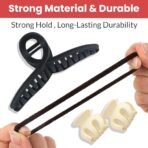 TEMPERIA (9pcs) Hair Claw Clips & Rubbers Set for Women & Girls - Clutcher Clutches Large Claw Clips Accessories - Stylish, Fashional (Random Colors) (6 Rubbers, 1 Claw Clip & 2 Small Clutch) - (MN01) - Fast Shipping to USA & Canada - Image 4