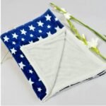 First Kick Baby Blanket New Born Pack of Wrapper Durable Polyester Cum Baby Crib Sheet for Baby Boys and Baby Girls, 107 cm X 85 cm, 0-12 Months Navy Blue - Fast Shipping to USA & Canada