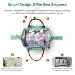 StarAndDaisy Baby Bag for Mother Travel/Maternity Bag with Multi-Compartments, Insulated Bottle Pockets, Waterproof ? Green Yellow - Fast Shipping to USA & Canada - Image 4