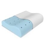 Orista? Advance Gel Blended Contour Memory Foam Pillow | 2 Year Warranty |Orthopedic Neck & Shoulder Support Pillow for Sleeping | Improves Posture & Spinal Alignment | 19 x 11 x 3.5 Inch | Set of 1 - Fast Shipping to USA & Canada