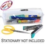 MOM CARE Transparent Pencil Pouch, School Pencil Box with Zipper, Students Pencil case Large Capacity, Makeup Pouch, Stationery Bag for Students Girls Adults Office Transparent - Fast Shipping to USA & Canada - Image 5