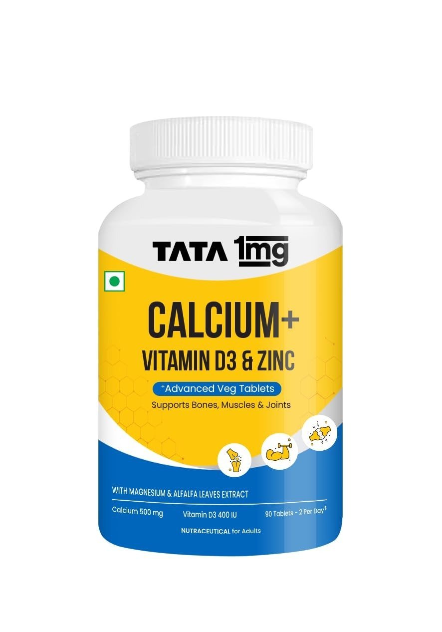 512tUO2muwL-1.jpg TATA 1mg Veg Calcium & D3 Citrate Malate - 90 Tabs - Fast Shipping to USA & Canada - Image 1