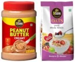 DISANO Peanut Butter Creamy 924G & Oats, 100% Wholegrain, Pouch 1 Kg - Fast Shipping to USA & Canada - Image 2