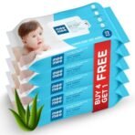 Mee Mee Soft Gentle Baby Wet Wipes (72 Wipes) Pack of 5 | Infused with Aloe Vera and Vitamin E | Paraben & Sulphate Free | Cleansing Wipes | Wipes Combo for Babies - Fast Shipping to USA & Canada - Image 2