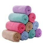 MOM CARE Cotton Face Towel Soft Reusable Hankies Napkins for Newborn Baby Toddlers Kids Adults Pack of 12 Multicolor - Fast Shipping to USA & Canada - Image 2