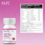 INLIFE Hair Skin & Nails Advanced Supplement - 60 Capsules - Fast Shipping to USA & Canada - Image 3