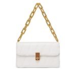 Routica Women Structured Handbag | Premium PU Sling Bag with Chain Strap & Twist Lock | Stylish Casual Crossbody Shoulder Purse - Fast Shipping to USA & Canada