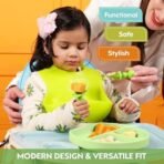 a baby cherry - Baby Bibs | Bib For Baby | Silicone Bib for Feeding Infants and Toddlers (6M to 5Y) Set of 1 - Fast Shipping to USA & Canada - Image 3