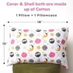 a baby cherry ? 12x18? Kids Pillow with 1 Pillow case, Soft Pillows for Kids, Perfect for Sleeping (2Yr to 6 Yr) Pillow for Boys & Girls (White) - Fast Shipping to USA & Canada - Image 3