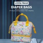StarAndDaisy Travel Diaper Bag for Mothers ? Stylish Handcrafted Bag with Insulated Compartment, Multiple Pockets & 12L Enhanced Capacity for Newborn Essentials - Space Print - Fast Shipping to USA & Canada - Image 3