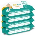 1st Step Baby Wet Wipes with Lid Enriched and Aloe-Vera and Jojoba Oil (72 Pcs, Pack of 4) - Fast Shipping to USA & Canada - Image 2