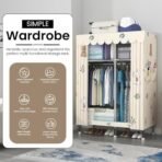 StarAndDaisy Kids FoldableWardrobe with Cover & Drawers/Portable Almirah for Clothes, Shoes, Accessories/Space-Saving Closet with Side Pockets & Hanging Rod (Elegance) - Fast Shipping to USA & Canada - Image 3