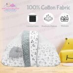 Infantbond Super Soft Mattress with Net (Star & Moon Grey) ? Fast Shipping to USA & Canada - Image 6