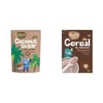 Slurrp Farm Coconut Sugar Natural Sweetener 300g & Slurrp Farm Sprouted Ragi Powder 250g - Fast Shipping to USA & Canada