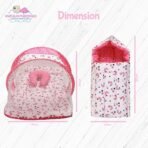 Infantbond Born Baby Bed with Net & Carry Bag (Star & Moon Pink) ? Fast Shipping to USA & Canada - Image 7
