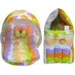 Infantbond Born Baby Bed with Net & Carry Bag (Orange Star) ? Fast Shipping to USA & Canada - Image 2