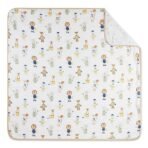 haus & kinder 100% Cotton Reversible Muslin Blanket For Newborn Baby Boy And Girl, Triple Layer Blanket 0-2 Years, Size- 120 Cm X 120 Cm (Jungle Party), Beige, 200 TC - Fast Shipping to USA & Canada - Image 7