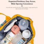 StarAndDaisy Diaper Bag for Mother Travel, New Born Baby with Light Weight and Potable Design for Mom with Multi Compartments, Waterproof Baby Bag with Ultra Soft Fabric, Mini Unicorn Print - Fast Shipping to USA & Canada - Image 5