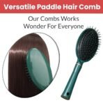 TEMPERIA (1 pcs) Hair Comb for Women & Men - Paddle & Flat Hair Brush For Adding Curls, Volume & Waves - Premium & Ergonomic Hairbrush (Random Colors) (MN02) - Fast Shipping to USA & Canada - Image 6