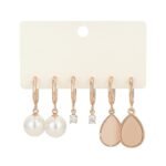Routica Your Style Our Sparkle Women Rose Gold Earrings Combo | Elegant Pearl Alloy Earrings Set for Girls | Stylish Western Jewelry | Lightweight Daily & Festive Earrings - Fast Shipping to USA & Canada