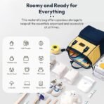 StarAndDaisy Baby diaper Bag for Mother Travel/Maternity Bag with Multi-Compartments, Insulated Bottle Pockets, Waterproof ? (Dark Blue Yellow) - Fast Shipping to USA & Canada - Image 4