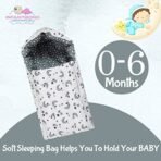 Infantbond Born Baby Bed with Net & Carry Bag (Star & Moon Grey) ? Fast Shipping to USA & Canada - Image 5