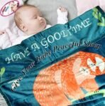 MOM CARE Fleece Winter Blanket for Newborn Baby Extra Soft Warm Fluffy Cozy Double Layered Both Side Usable (Pack of 1)(Green) - Fast Shipping to USA & Canada - Image 3