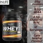 INLIFE Whey Protein Powder 400g - Cafe Mocha - Fast Shipping to USA & Canada - Image 5