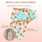 a baby cherry - Baby Swaddle Wrap for New Born || Adjustable Swaddle for New Born Baby || 100% Cotton Soft Baby Blanket for 0-6 Months - Pack of 2 (Multi-Color, 200 GSM) - Fast Shipping to USA & Canada - Image 4