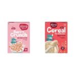 Slurrp Farm Berry Crunch Strawberry Cereal 400g & Slurrp Farm Porridge Millet And Oats Powder 250G - Fast Shipping to USA & Canada