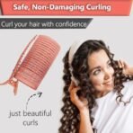 TEMPERIA (8 pcs) Heatless Hair Curler Roller with Clips for Women - Premium Velcro Rollers for Curling Hair - Lightweight and Portable No Heat Hair Curl Tools (Random Colors) - Fast Shipping to USA & Canada - Image 4