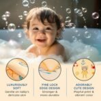 Mee Mee Micro Fiber Baby Bath Towel for New Born | Wash Cloth, Quick Absorbent, Extra Soft Cotton Towels for Kids/Toddlers/Infants/Babies, Pack of 1, Orange 70X110 CM - Fast Shipping to USA & Canada - Image 5