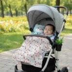 MOM'S HOME Organic Cotton Super Soft Baby Muslin Cloth Swaddle -0-18 Months (Pack Of 5, Mix), Multicolor - Fast Shipping to USA & Canada - Image 3