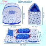 Infantbond Combo Bed with Net & Carry Bag (Blue Moon) ? Fast Shipping to USA & Canada - Image 3