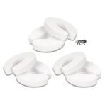 Kids Station Children Safety Door Pinch Guard|Stopper For Protection From Door Slamming & Accidental Lock|Baby/Toddler Or Pet From Getting Locked In Room|Prevents Finger Pinch Injuries|Pack Of 6|White - Fast Shipping to USA & Canada