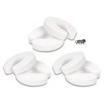 Kids Station Children Safety Door Pinch Guard|Stopper For Protection From Door Slamming & Accidental Lock|Baby/Toddler Or Pet From Getting Locked In Room|Prevents Finger Pinch Injuries|Pack Of 6|White - Fast Shipping to USA & Canada