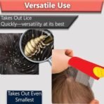 TEMPERIA (1 pcs) Lice Comb for Women, Men & Kids Hair - Nits, Dandruff & Lice Eggs Remover Products - Hair Lies Removal Comb for Head - Premium & Ergonomic Design (Random Colors) (MN02) - Fast Shipping to USA & Canada - Image 6