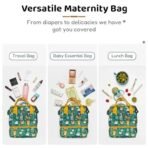 StarAndDaisy Baby Bag for Mothers Travel/Diaper Bags for Mom with Insulated Compartment/Diaper Bag for Mothers for Travel & Multiple Pockets, 12L Capacity- Jungle Print - Fast Shipping to USA & Canada - Image 7