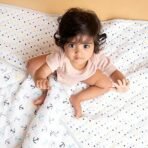 haus & kinder Nautical 100% Cotton Muslin Reversible Quilt For New Born Baby, Anthra, 200 TC - Fast Shipping to USA & Canada - Image 4