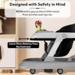 StarAndDaisy Baby Walkers For 6-24 Month Baby Boy Girl/Walker For Kids For 1 Years With Adjustable Height, Musical Tray/WalkerBaby With Brakes Prevant from Falling,Light Grey - Fast Shipping to USA & Canada - Image 7