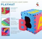 A Baby Cherry - 36 pcs Puzzle Play Mat,Playmat for Babies, Baby mats for Floor,Alphabet (A-Z) & Numbers (0-9) EVA Foam Non Toxic Playmat, Interlocking Tiles (12X12 Inch) - Fast Shipping to USA & Canada - Image 5