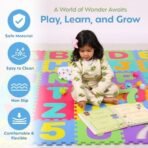 A Baby Cherry - 36 pcs Puzzle Play Mat,Playmat for Babies, Baby mats for Floor,Alphabet (A-Z) & Numbers (0-9) EVA Foam Non Toxic Playmat, Interlocking Tiles (12X12 Inch) - Fast Shipping to USA & Canada - Image 6