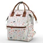 StarAndDaisy Baby Diaper Bag for Mother Travel/Diaper Bags for Mother for Travel with Laptop Pocket, Multi Compartments, Insulated Bottle Pockets, Waterproof, Ultra soft fabric - Nature Print - Fast Shipping to USA & Canada - Image 2