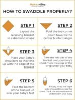 MOM'S HOME Organic Muslin Cotton Baby Swaddle Blanket (Multicolour, Large Size, 100 x 100 cm) - Pack of 2 - Fast Shipping to USA & Canada - Image 5