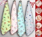 MOM CARE Cotton Face Towels for Babies Extra Soft/Quick Dry/Strong Water Absorbent/Napkins Towel for Kids, Boys and Girls Pack of 4 Multi Color 25x25 cm - Fast Shipping to USA & Canada - Image 7