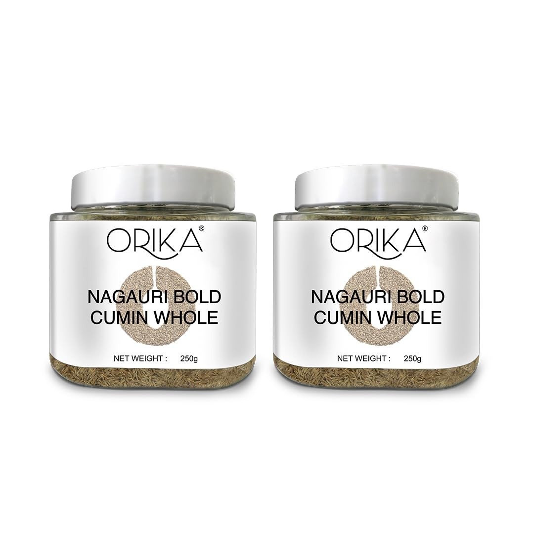 51Bn0JR0CL.jpg Orika Cumin Whole (Pack of 2 Jars, 250 g Each) - Fast Shipping to USA & Canada - Image 1