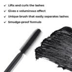 Lamel- 3D Effect Mascara- Black | Lifts and curls the lashes | Gives a voluminous effect |Unique brush that easily separates lashes |Smudge-proof formula |10ml - Fast Shipping to USA & Canada - Image 3